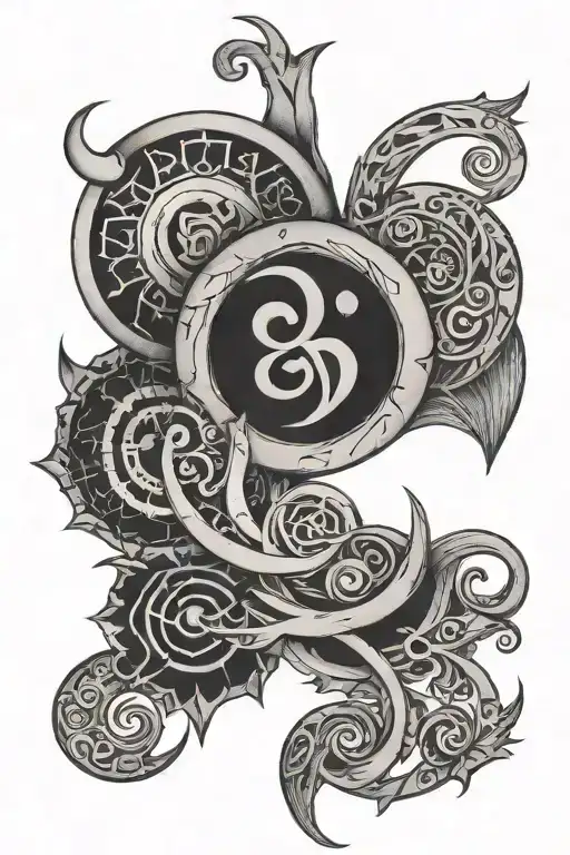 intuition symbol incorporated tattoo design idea