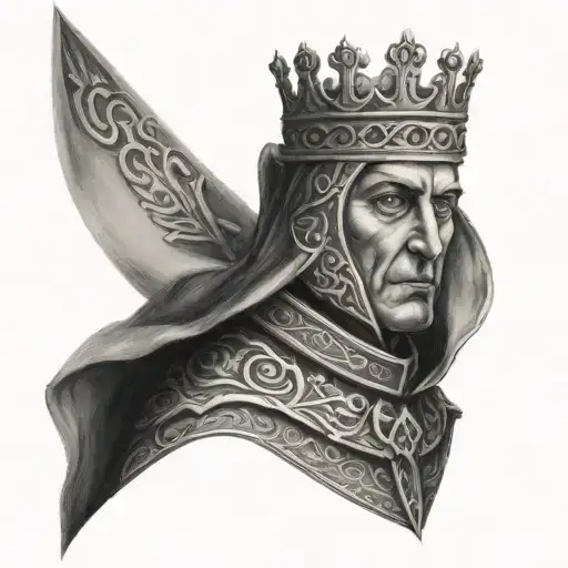 king Baldwin IV tattoo design idea