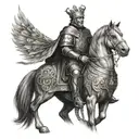 king Baldwin IV tattoo design idea