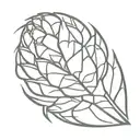 crushed pinecone  tattoo design idea