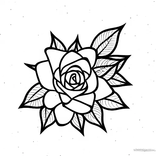 444 numbers surrounded by flowers and leaves  tattoo design idea