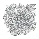Leilani written cursive font tattoo design inspired tattoo design idea