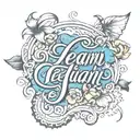 Leilani written cursive font tattoo design inspired tattoo design idea