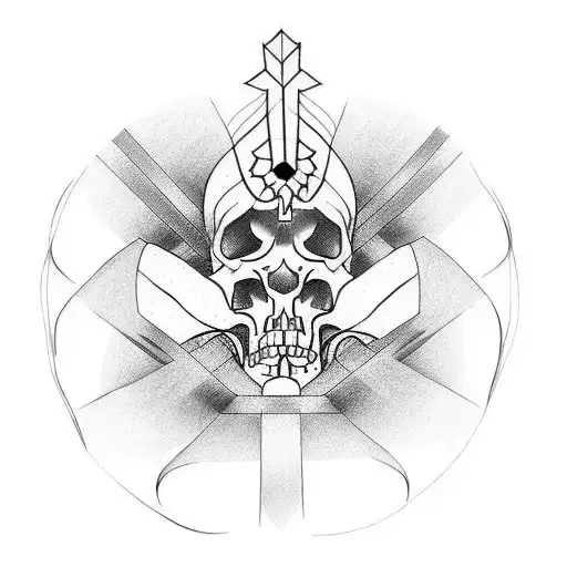 rebirth with a skelton tattoo design idea