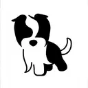 female japanese spitz x shih tzu puppy tattoo design idea