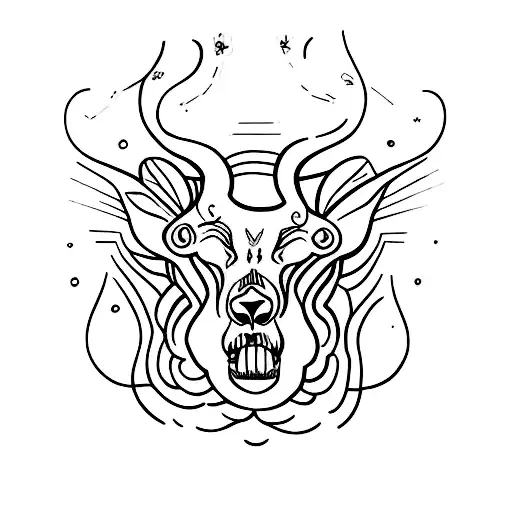 ramo de folhas tattoo design idea