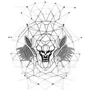 ramo de folhas tattoo design idea