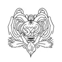 ramo de folhas tattoo design idea