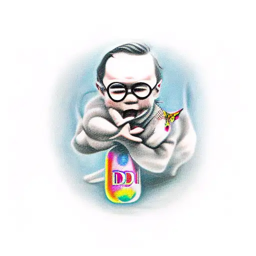 daddy for daughter  tattoo design idea