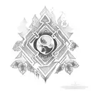 matching tattoo for five sisters tattoo design idea