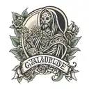 Guadalupe and st Jude Sharp's signature tattoo design idea