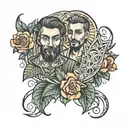 Guadalupe and st Jude Sharp's signature tattoo design idea
