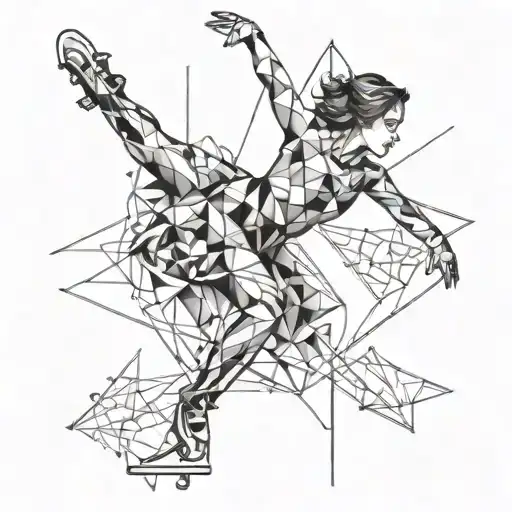 figure skating tattoo design idea