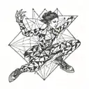 figure skating tattoo design idea