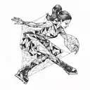 figure skating tattoo design idea