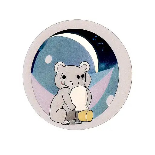 sing movie koala buster moon tattoo design idea