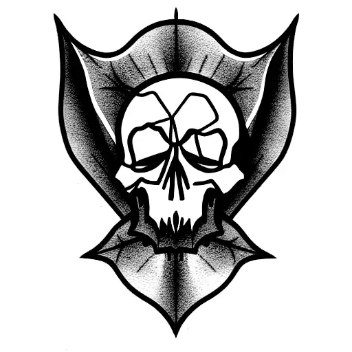 skull crybaby  tattoo design idea