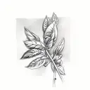 Basil Plant tattoo design idea