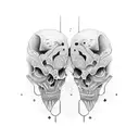 Scroll with Birthdates for two kids, Hannah June 03 2010 and Meeghan December 06 2012  tattoo design idea
