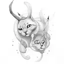 Scroll with Birthdates for two kids, Hannah June 03 2010 and Meeghan December 06 2012  tattoo design idea