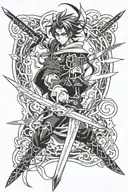 Maliketh's black blade tattoo design idea