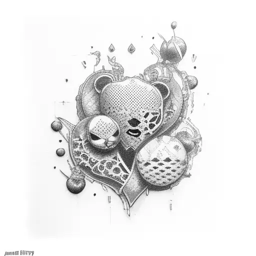 broken heart  tattoo design idea