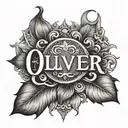 oliver name tattoo tattoo design idea