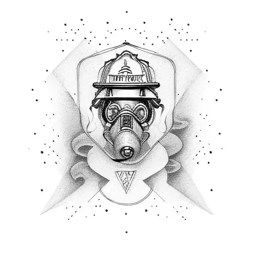 firefighter tattoo design idea