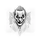 the joker  tattoo design idea