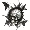 something associated with chaos and destruction  tattoo design idea