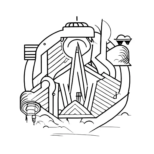 lights will guide you home tattoo design idea