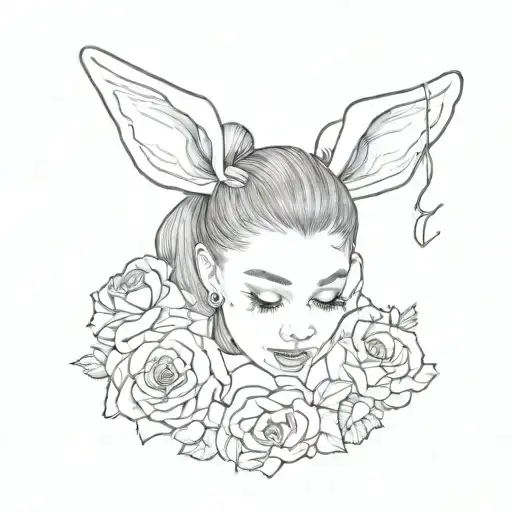 ariana grande goodnight n go tattoo design idea