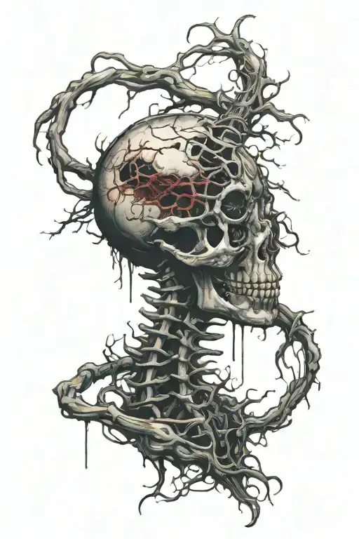 Spinal cord "broke tattoo design idea