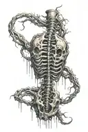 Spinal cord "broke tattoo design idea