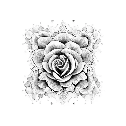 flores e borboletas tattoo design idea
