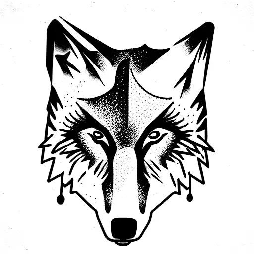 pack of three wolves  tattoo design idea
