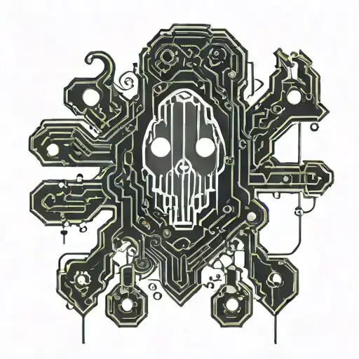 cute ghost tattoo design idea