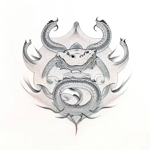 eel tattoo design idea