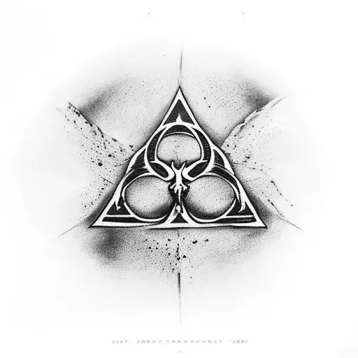 Harry Potter deathly hallows  tattoo design idea