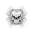 Skull tattoo design idea