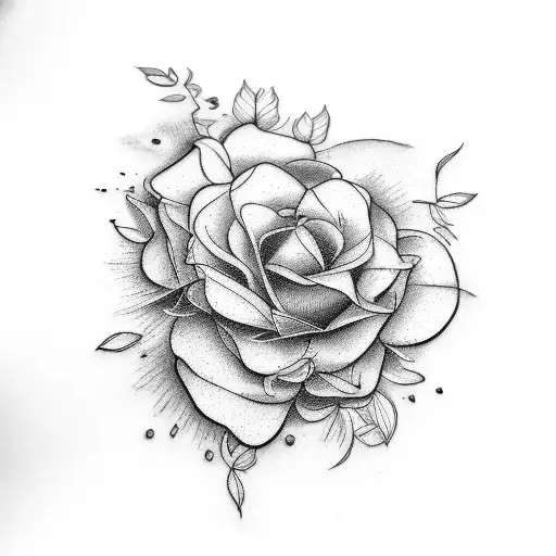 march and july birth month flower tattoo simple fine line tattoo design idea
