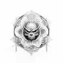 Wind fire Walter espírito sant tattoo design idea