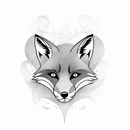 fox tattoo design idea