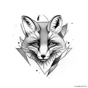 fox tattoo design idea