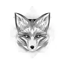 fox tattoo design idea