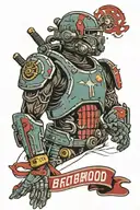 fallout brotherhood of steel tattoo design idea
