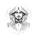 drinks bartender male tattoo design idea