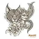 manoj And nandini tattoo design idea