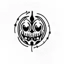 Ghoul  tattoo design idea