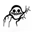 Ghoul  tattoo design idea